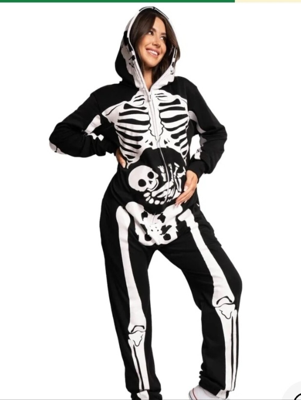 NWT MATERNITY Tipsy Elves Skeleton Onesie Baby Skeleton Print Halloween